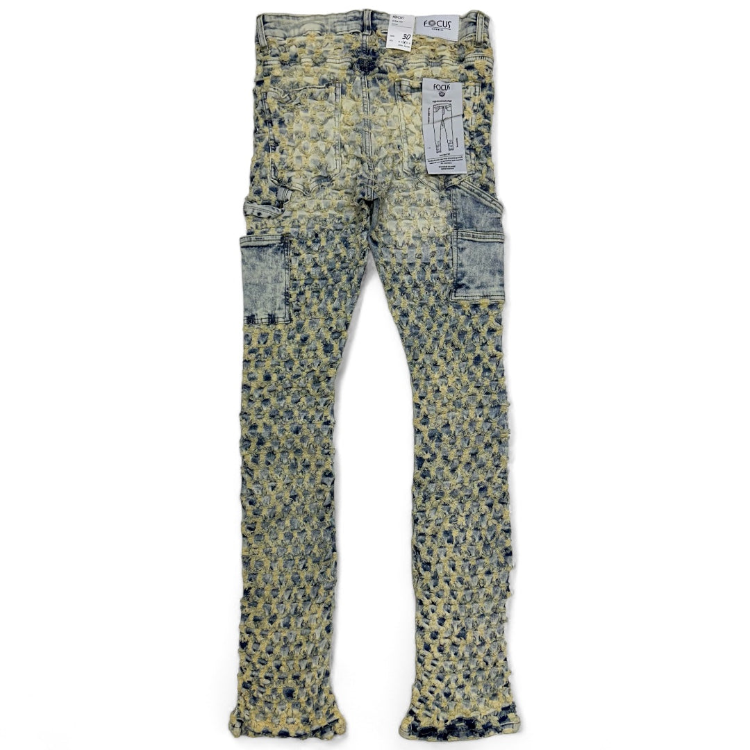 Focus Denim (Tan hell Razor stacked jean) – Vip Clothing Stores