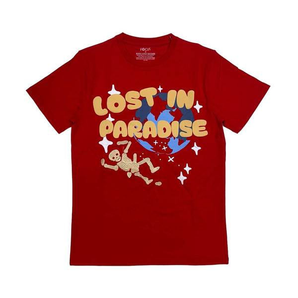 Focus (Red “lost in paradise t-shirt)