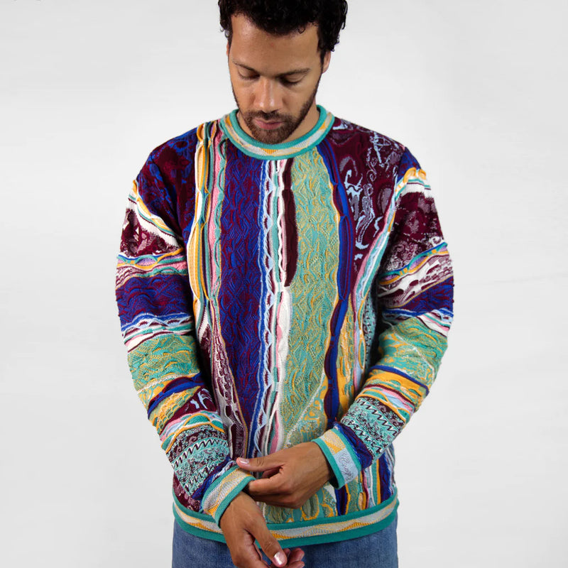 Coogi Austraila (Multi-color southport crewneck sweater)