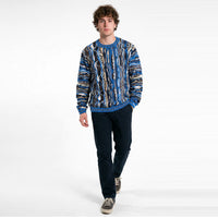Coogi Australia Vegas Crewneck Sweater Blue Multi