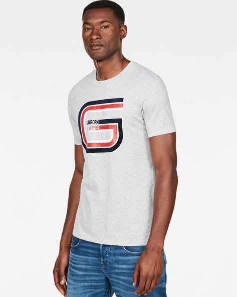 G-Star (grey typographic print crew T-Shirt)