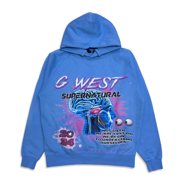 G west (Baby blue supernatural unc hoodie)