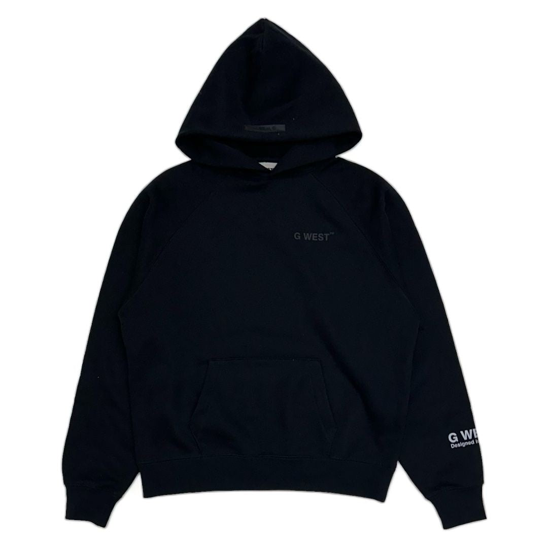 G West Men's Black Newspaper Climb to Reach” Graphic Hoodie