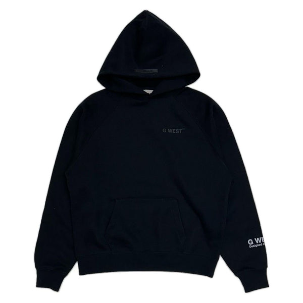 G West (Black Newspaper "Climb to reach" Hoodie)