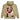 G west Men's Sand "flower heart hoodie