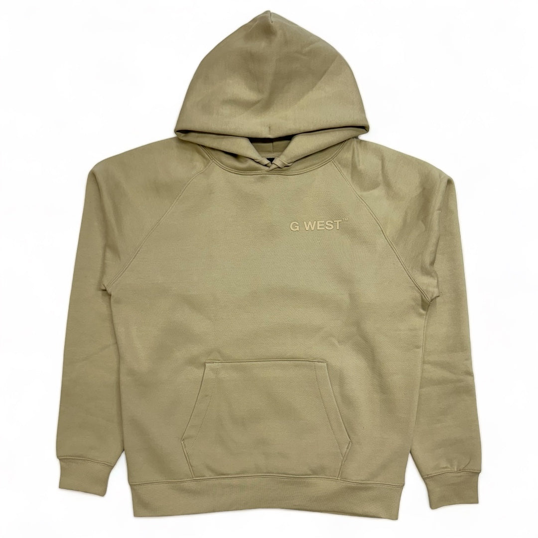 G west Men's Sand "flower heart hoodie