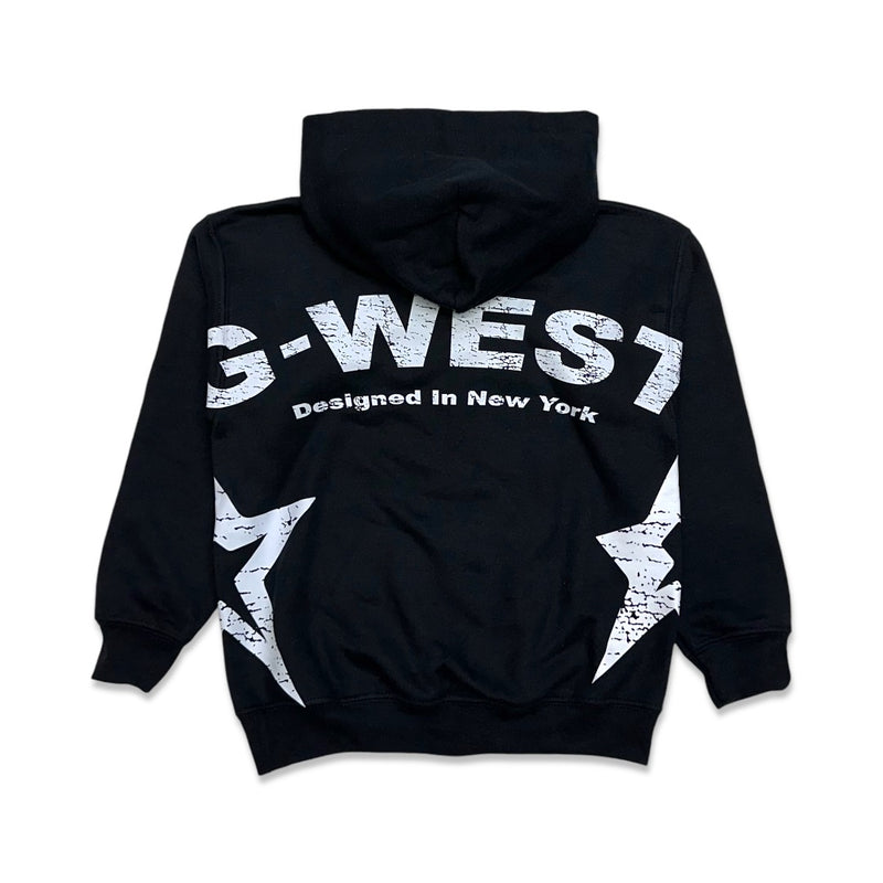 G West (Kids Black Arch logo hoodie)