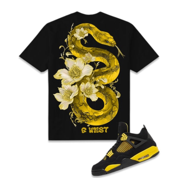 G west (Black "floral traitor t-shirt)