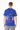 G West Men's Royal Blue Printed Purple Reaper T-Shirt