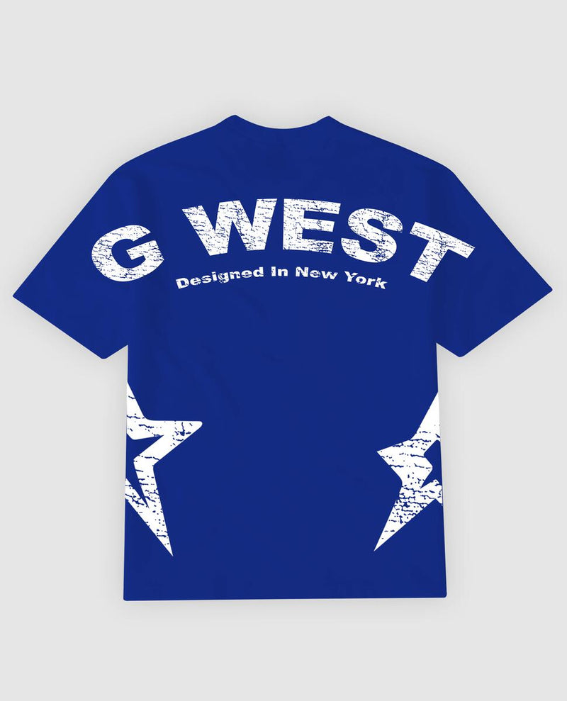 G west (royal blue /white arch logo t-shirt