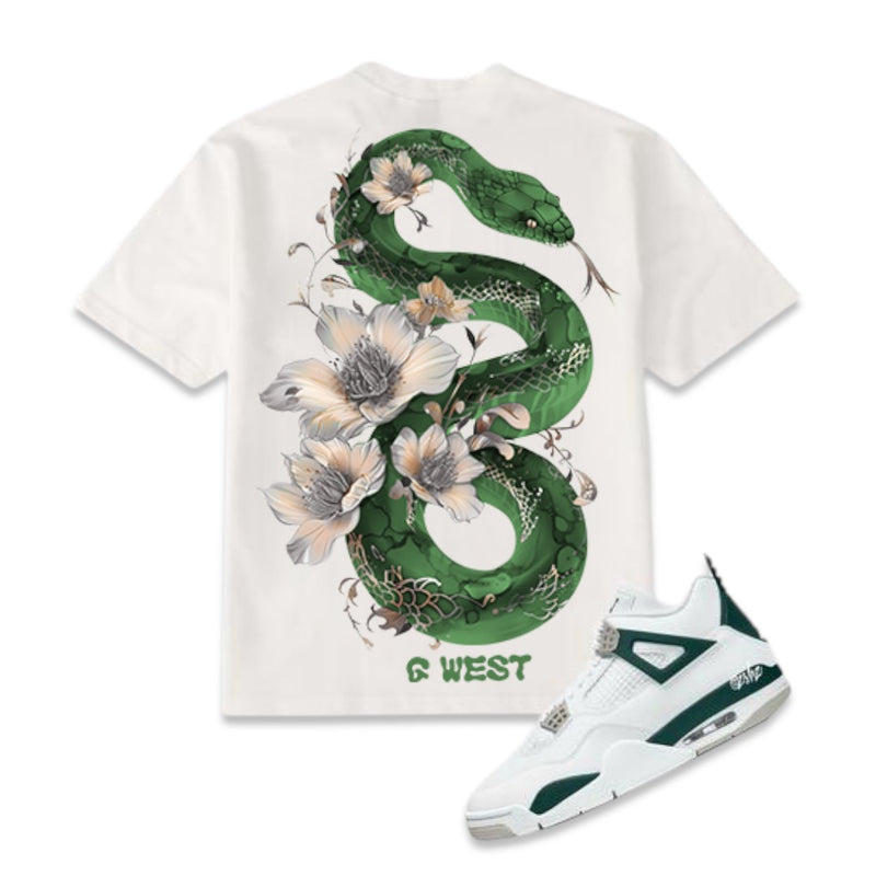 G west (White "floral traitor t-shirt)