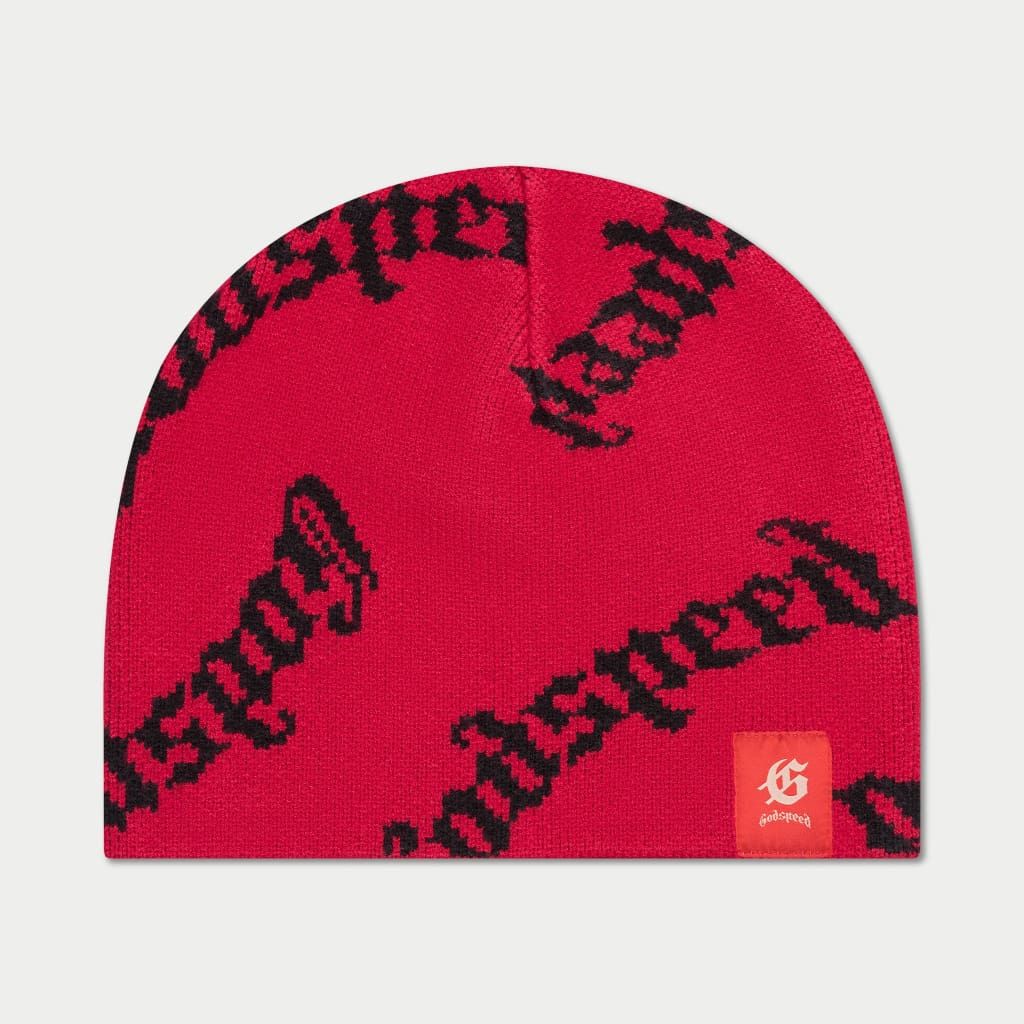 Godspeed (Red/black OG Logo Beanie Hat) – Vip Clothing Stores