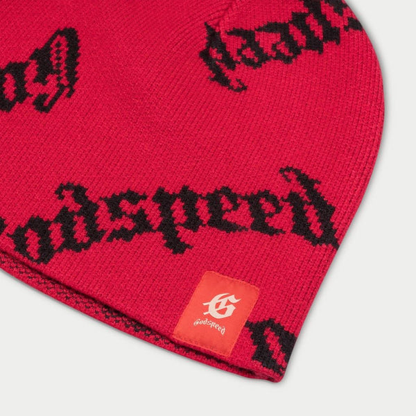 Godspeed (Red/black OG Logo Beanie Hat)