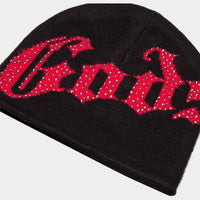 Godspeed Og Logo Studded Beanie Black/Red
