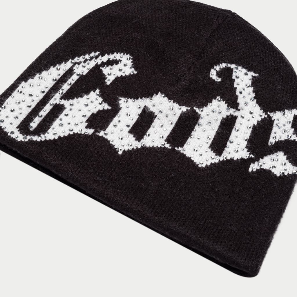 Godspeed Og Logo Studded Beanie Black/White