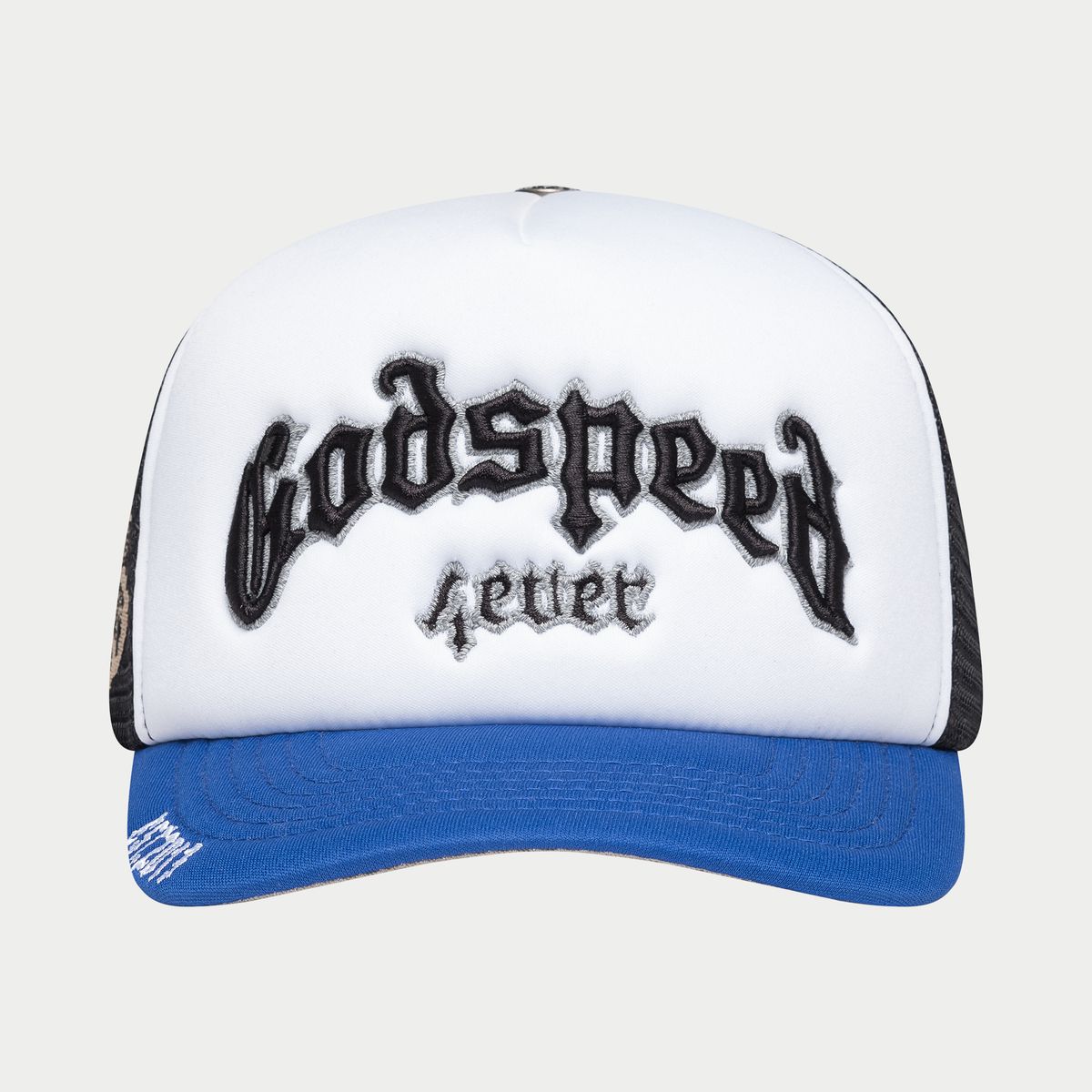 Godspeed GS Forever Foam Trucker Hat Black/Royal Blue