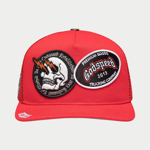 Godspeed (Red Og Dual Patch Trucker Hat)