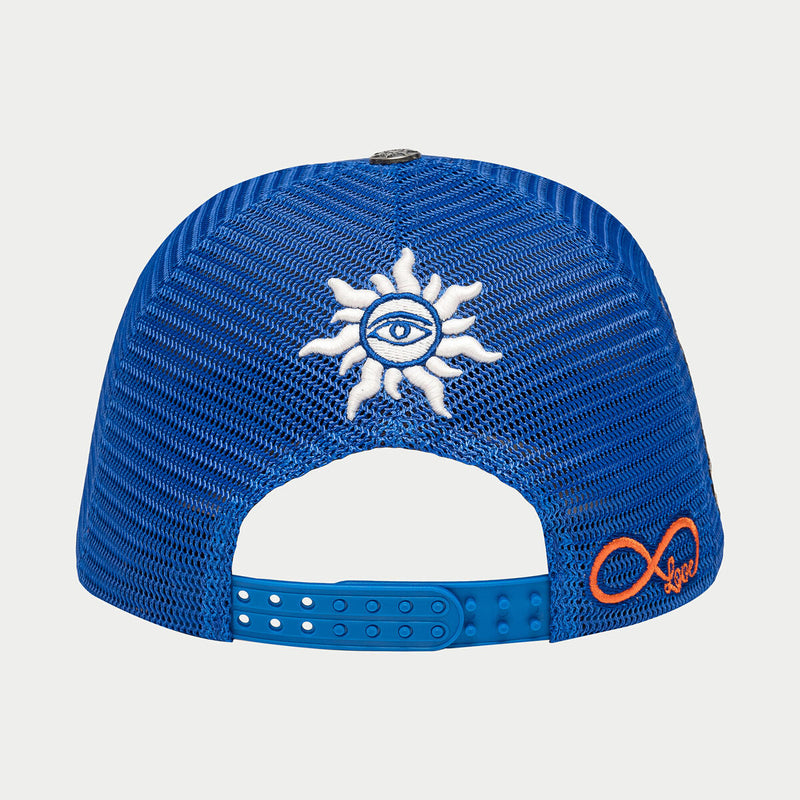 Godspeed Royal blue og dual patch trucker hat