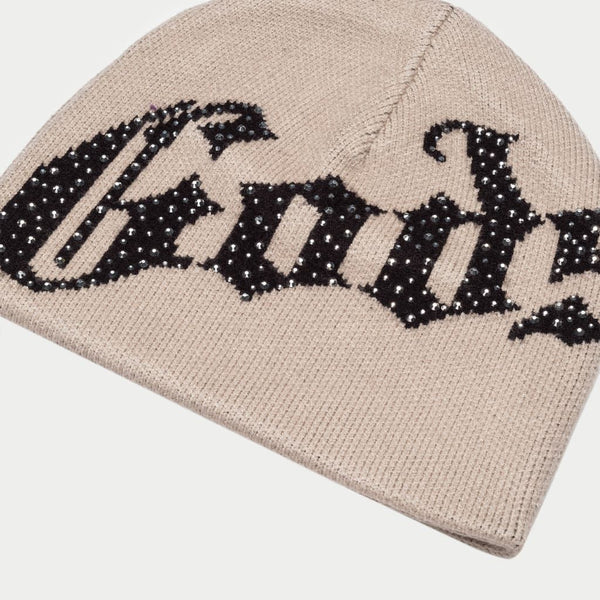 Godspeed (Tan/Black OG Logo Studded Beanie)