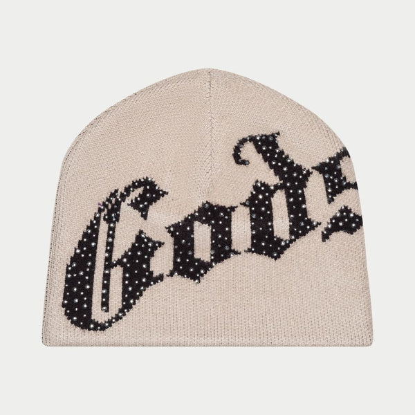 Godspeed (Tan/Black OG Logo Studded Beanie)