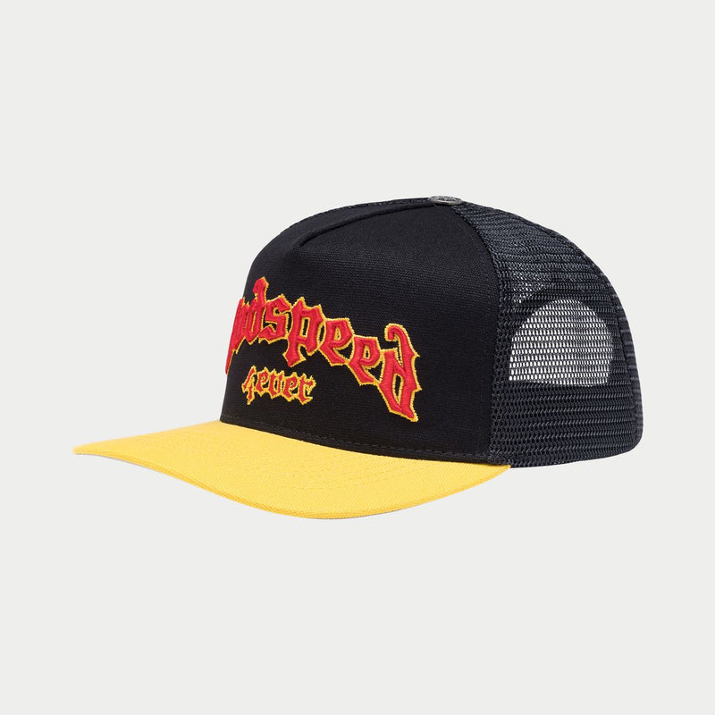 Godspeed yellow/red Gs forever trucker hat