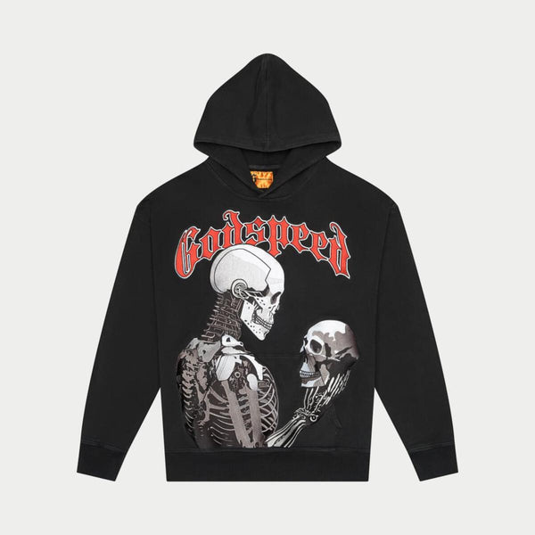 Godspeed (Black "mankind vs ai embroidered hoodie)