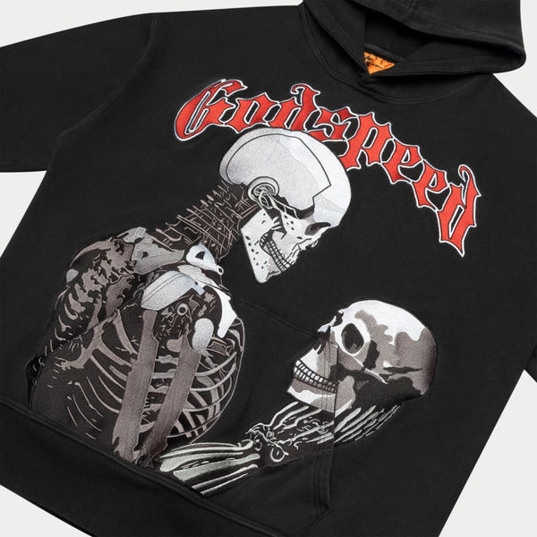 Godspeed (Black "mankind vs ai embroidered hoodie)