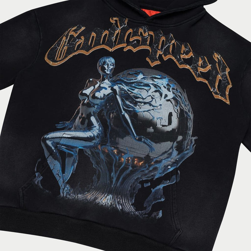 Godspeed (Black wash "chrome Seducation hoodie)