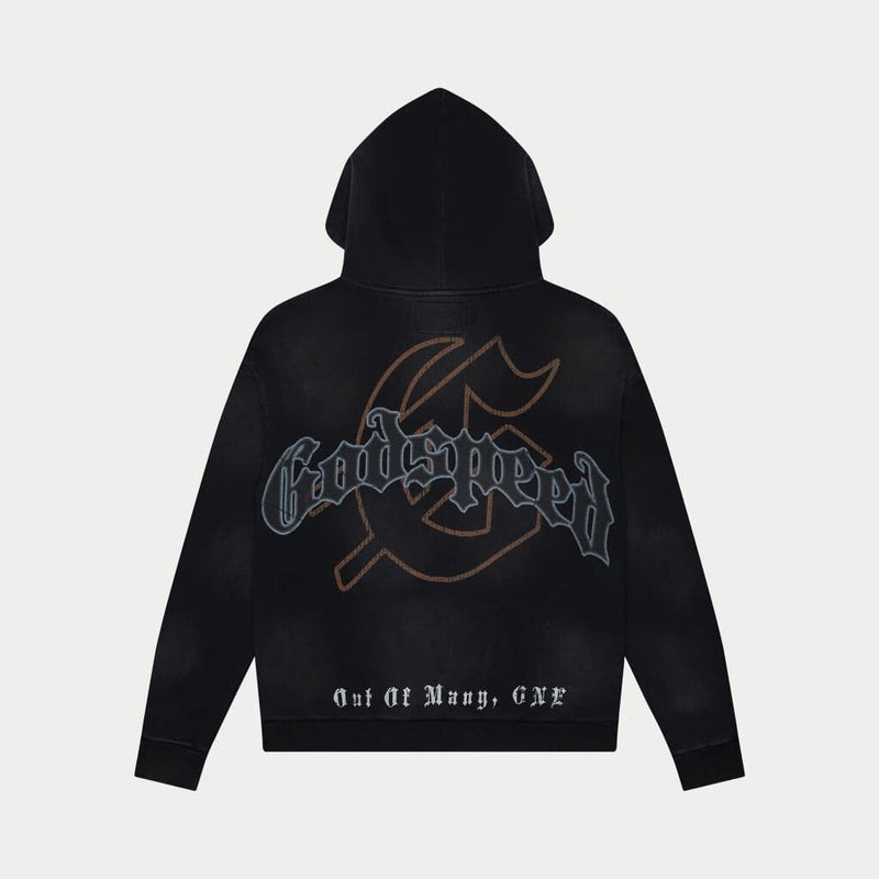 Godspeed (Black wash "chrome Seducation hoodie)