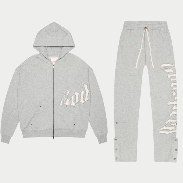 Godspeed heather grey og logo v2 jogging set