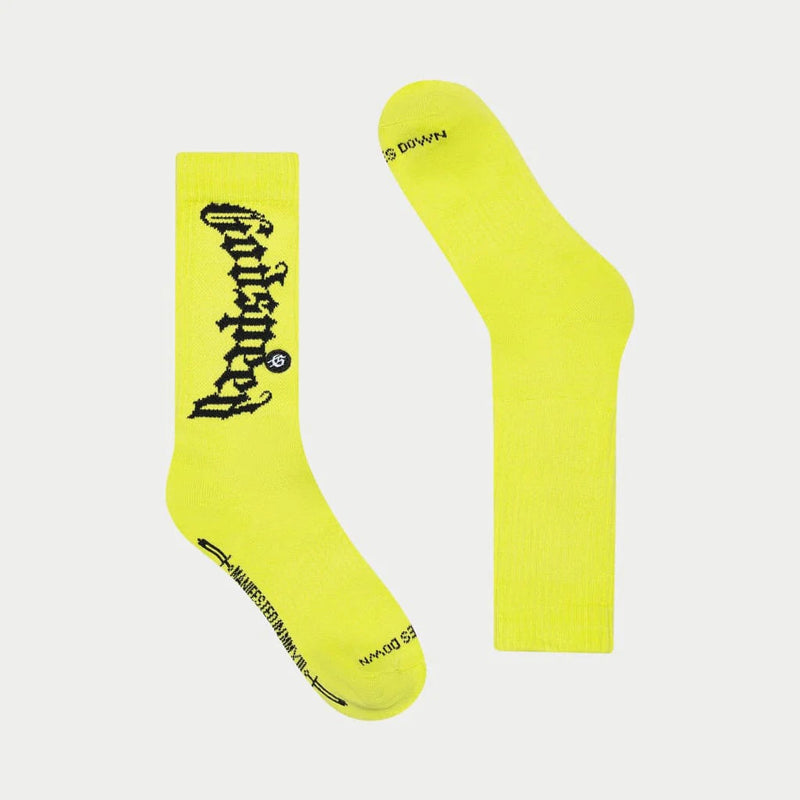 Godspeed (Neon Yellow OG Logo Sock)