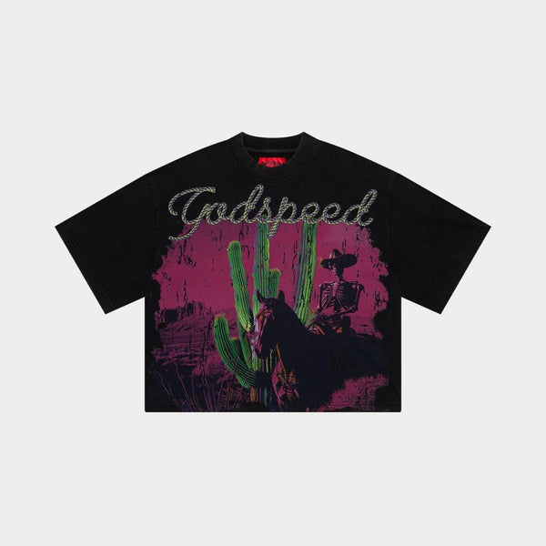 Godspeed (Black “West world cropped t-shirt)