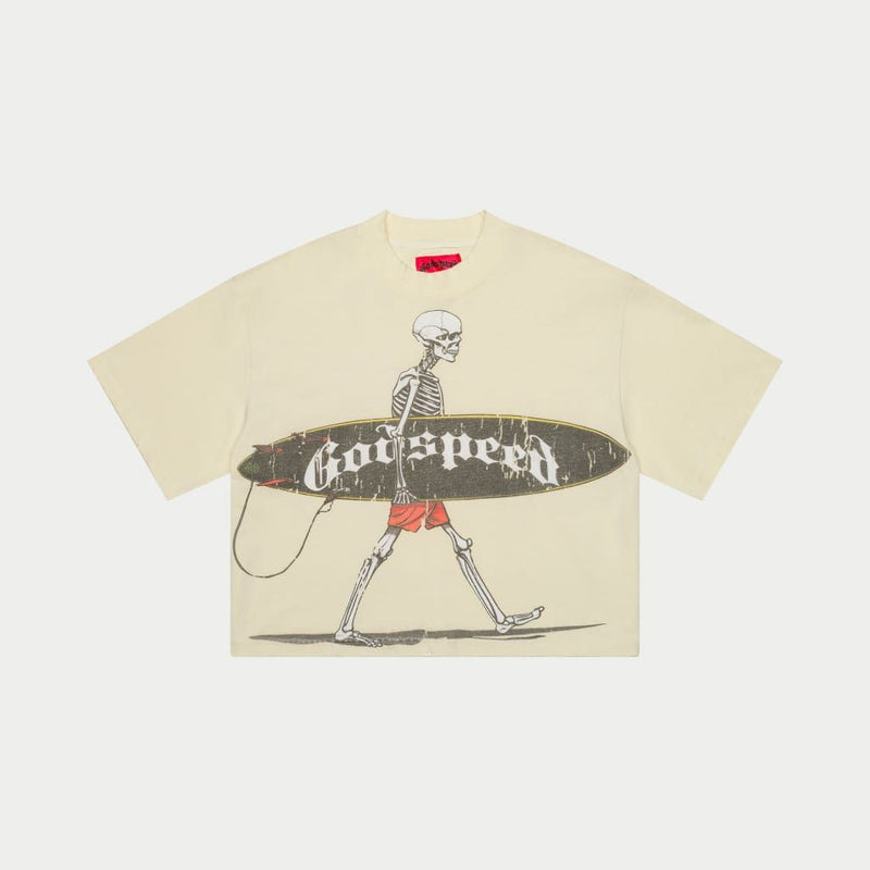 Godspeed (Bone "surf day cropped t-shirt)