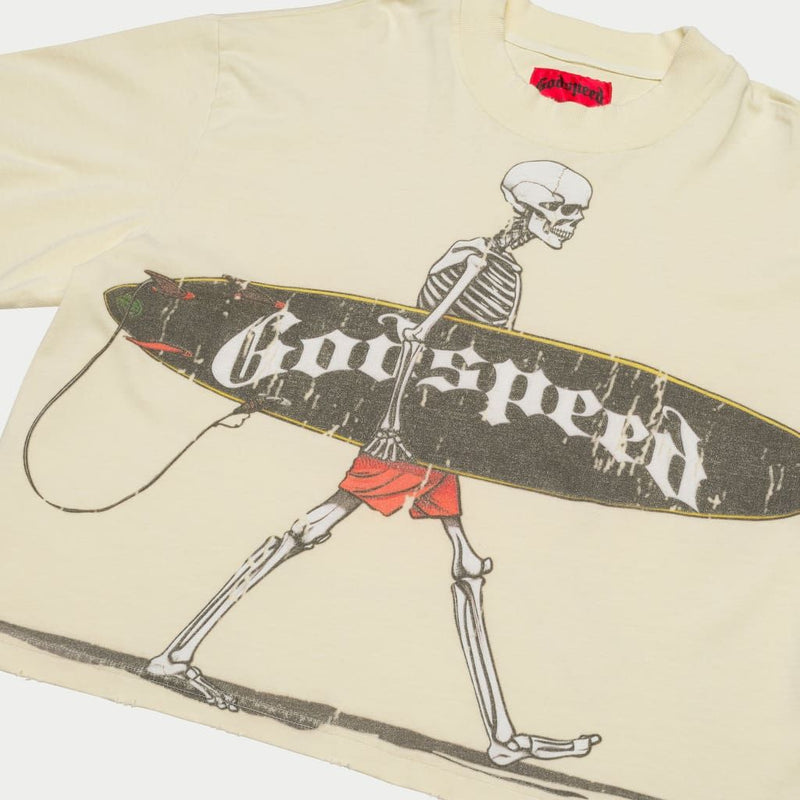 Godspeed (Bone "surf day cropped t-shirt)