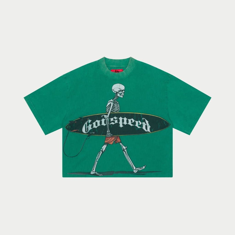 Godspeed (Emerald "surf day cropped t-shirt)