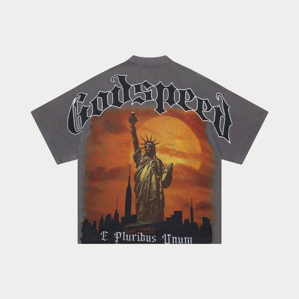 Godspeed (Grey 'Red Day' T-Shirt)