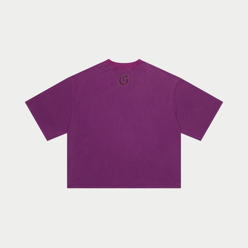 Godspeed (purple wash “west world cropped t-shirt)