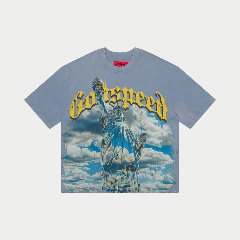 Godspeed (Sky Blue Wash 'Chrome liberty' T-Shirt)