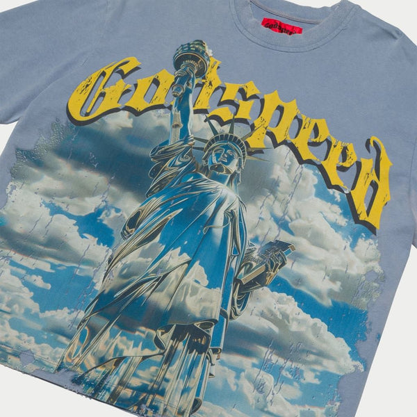 Godspeed (Sky Blue Wash 'Chrome liberty' T-Shirt)