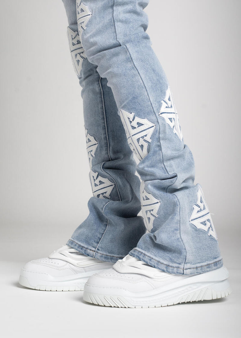 Guapi (Men's Aqua Blue Icon Stacked Jean)