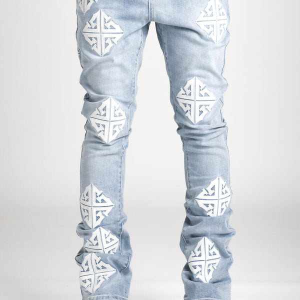 新作✨️】GUAPI AQUA BLUE ICON DENIM