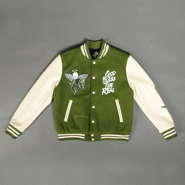 Hasta Muerte (Army Bless The Real Letterman Varsity Jacket)