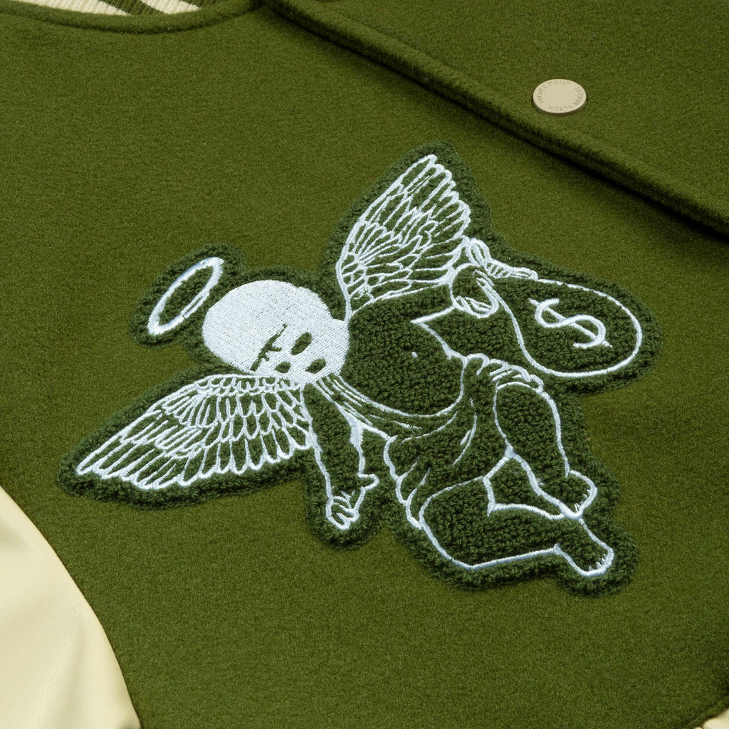 Hasta Muerte Army Bless The Real Letterman Varsity Jacket – VIP