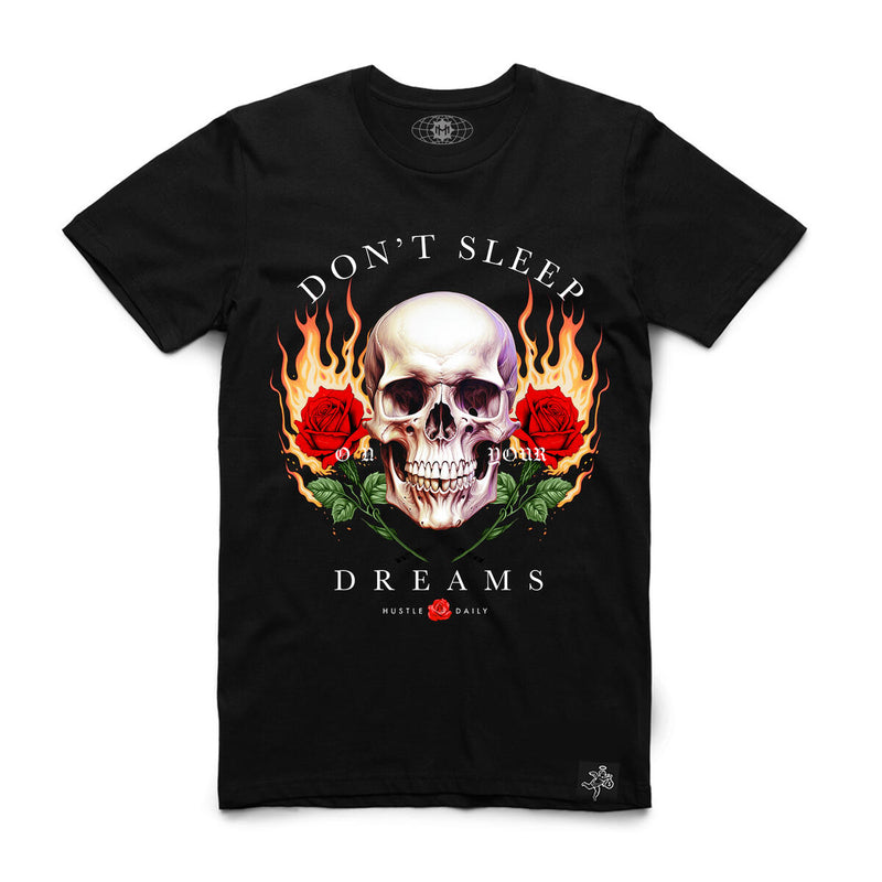 Hasta muerte (Black “Dsd flame rose skull t-shirt)