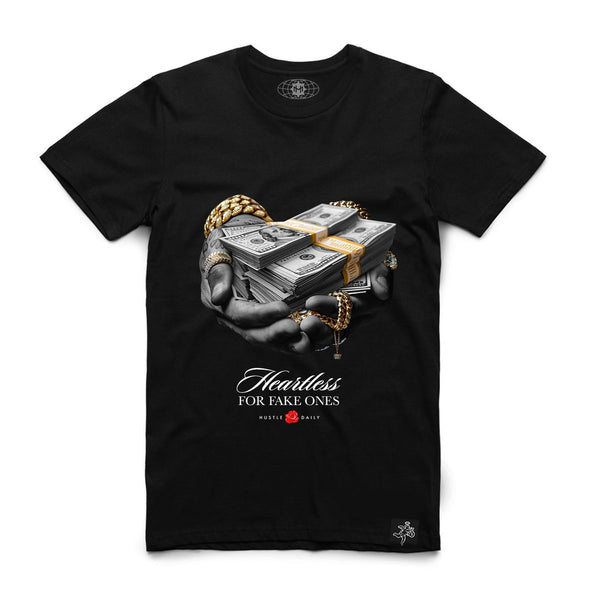 Hasta muerte (Black “heartless cash hands t-shirt)