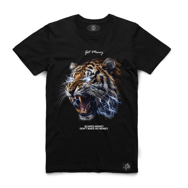 Hasta muerte (Black “scared money tiger t-shirt)