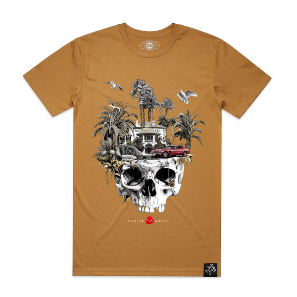 Hasta muerte (Camel “mansion skull t-shirt)