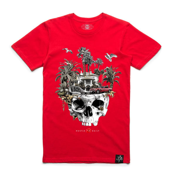 Hasta muerte (Red “mansion skull t-shirt)