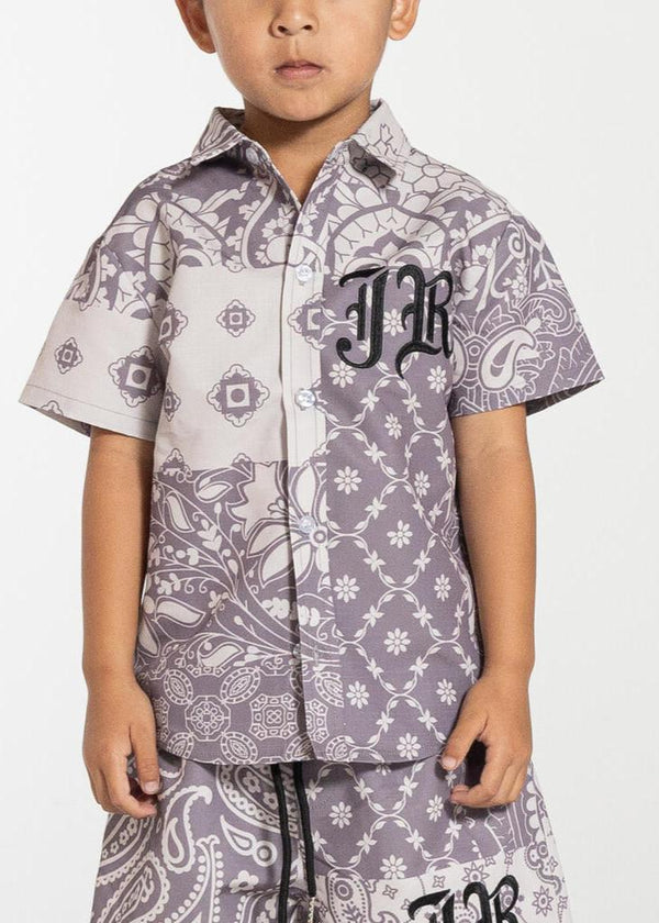 Haus Of Jr (Kids Mauve Angel Button Up)