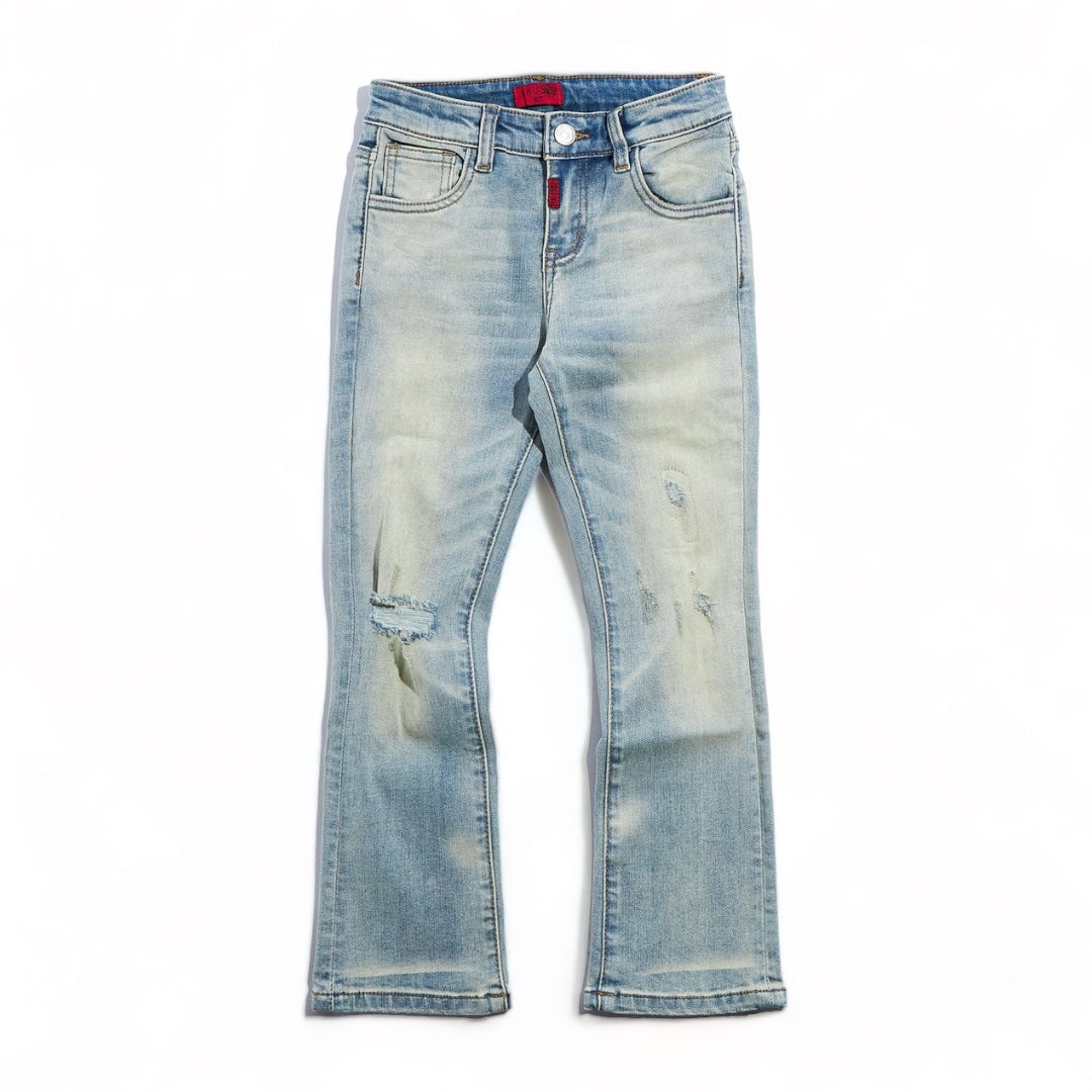 Haus Jr (kids Light blue mill stacked jean -107)